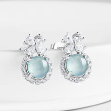 Natural Jade Earrings Silver Jadeite Earrings