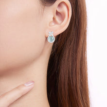 Natural Jade Earrings Silver Jadeite Earrings