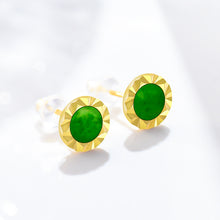 Natural Jade Earrings Silver Jadeite Earrings