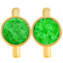 Natural Jade Earrings Silver Jadeite Earrings