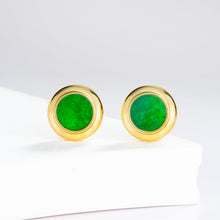 Natural Jade Earrings Silver Jadeite Earrings