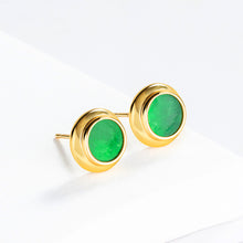 Natural Jade Earrings Silver Jadeite Earrings