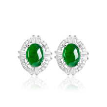 Natural Jade Earrings Silver Jadeite Earrings