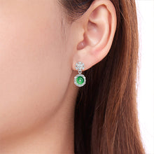 Natural Jade Earrings Silver Jadeite Earrings