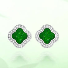 Natural Jade Earrings Silver Jadeite Earrings