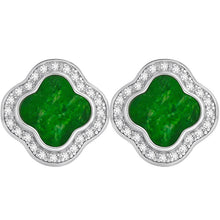 Natural Jade Earrings Silver Jadeite Earrings