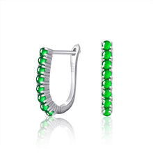 Natural Jade Earrings Silver Jadeite Earrings