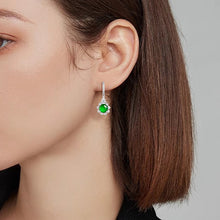 Natural Jade Earrings Silver Jadeite Earrings