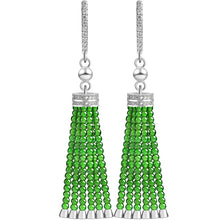Natural Jade Earrings Silver Jadeite Earrings