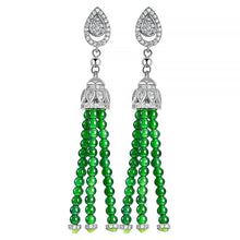 Natural Jade Earrings Silver Jadeite Earrings