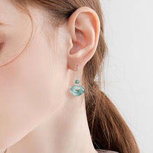 Natural Jade Earrings Silver Ruyi Jadeite Earrings