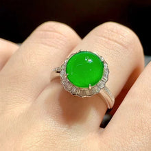 Natural Jade Engagement Ring Jadeite Gold Jade Wedding Ring