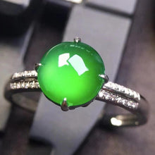 Natural Jade Engagement Ring Jadeite Gold Jade Wedding Ring