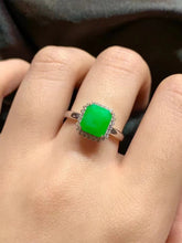 Natural Jade Engagement Ring Jadeite Gold Jade Wedding Ring