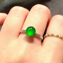 Natural Jade Engagement Ring Jadeite Gold Jade Wedding Ring