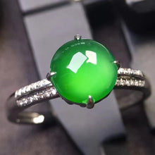 Natural Jade Engagement Ring Jadeite Gold Jade Wedding Ring