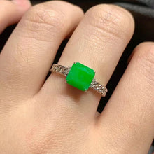 Natural Jade Engagement Ring Jadeite Gold Jade Wedding Ring