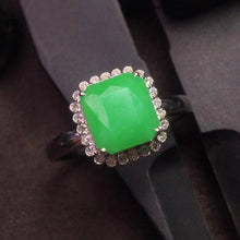 Natural Jade Engagement Ring Jadeite Gold Jade Wedding Ring