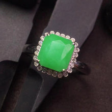 Natural Jade Engagement Ring Jadeite Gold Jade Wedding Ring