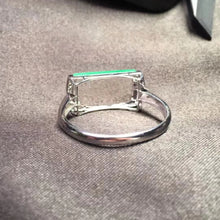 Natural Jade Engagement Ring Jadeite Gold Jade Wedding Ring
