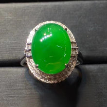 Natural Jade Engagement Ring Jadeite Gold Jade Wedding Ring
