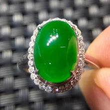 Natural Jade Engagement Ring Jadeite Gold Jade Wedding Ring