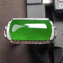 Natural Jade Engagement Ring Jadeite Gold Jade Wedding Ring
