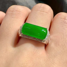 Natural Jade Engagement Ring Jadeite Gold Jade Wedding Ring