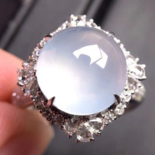 Natural Jade Engagement Ring Jadeite Gold Jade Wedding Ring