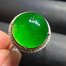 Natural Jade Engagement Ring Jadeite Gold Jade Wedding Ring