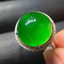 Natural Jade Engagement Ring Jadeite Gold Jade Wedding Ring