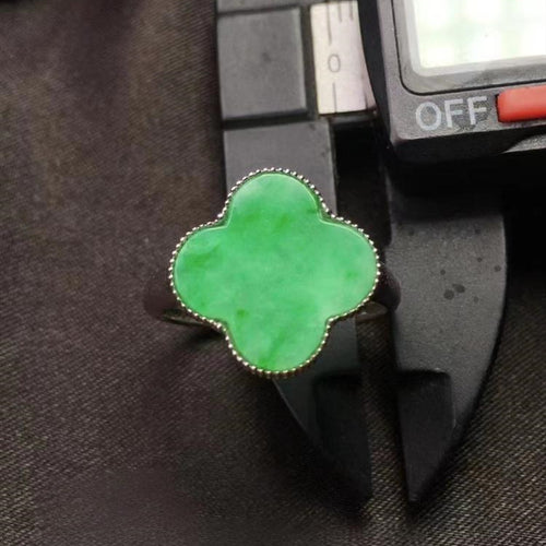 Natural Jade Engagement Ring Jadeite Gold Jade Wedding Ring