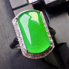 Natural Jade Engagement Ring Jadeite Gold Jade Wedding Ring