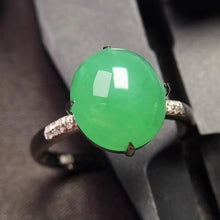 Natural Jade Engagement Ring Jadeite Gold Jade Wedding Ring