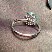 Natural Jade Engagement Ring Jadeite Gold Jade Wedding Ring