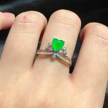Natural Jade Engagement Ring Jadeite Gold Jade Wedding Ring
