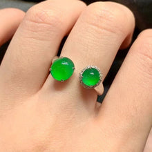Natural Jade Engagement Ring Jadeite Gold Jade Wedding Ring