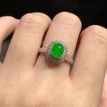 Natural Jade Engagement Ring Jadeite Gold Jade Wedding Ring