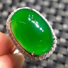 Natural Jade Engagement Ring Jadeite Gold Jade Wedding Ring