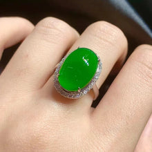 Natural Jade Engagement Ring Jadeite Gold Jade Wedding Ring