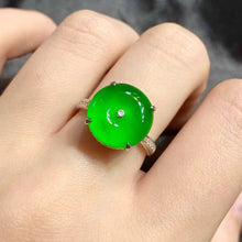 Natural Jade Engagement Ring Jadeite Gold Jade Wedding Ring