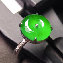 Natural Jade Engagement Ring Jadeite Gold Jade Wedding Ring