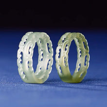 Natural Jade Engagement Ring Nephrite Jade Wedding Ring