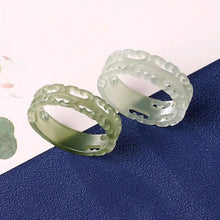 Natural Jade Engagement Ring Nephrite Jade Wedding Ring