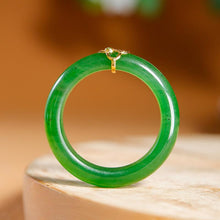 Natural Jade Engagement Ring Nephrite Gold Jade Wedding Ring