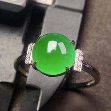 Natural Jade Engagement Ring Jadeite Gold Jade Wedding Ring