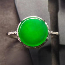 Natural Jade Engagement Ring Jadeite Gold Jade Wedding Ring