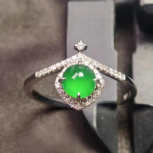Natural Jade Engagement Ring Jadeite Gold Jade Wedding Ring