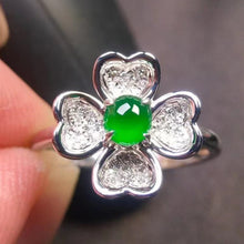 Natural Jade Engagement Ring Jadeite Gold Jade Wedding Ring