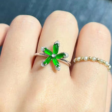 Natural Jade Engagement Ring Jadeite Gold Jade Wedding Ring